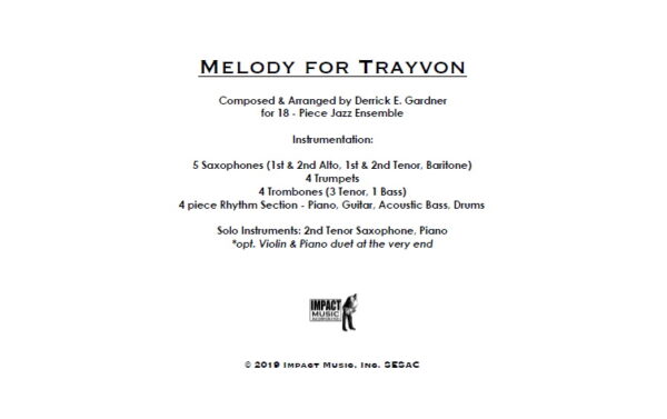 Melody for Trayvon**